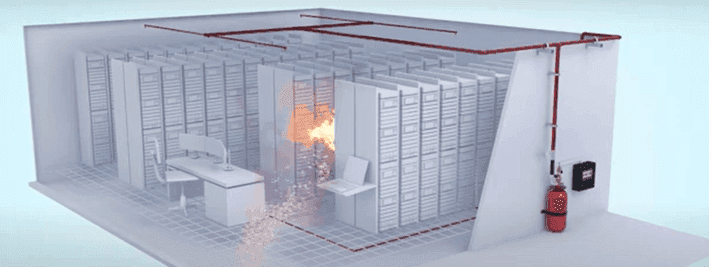 sistemas avançados de detecção e supressão de incêndios